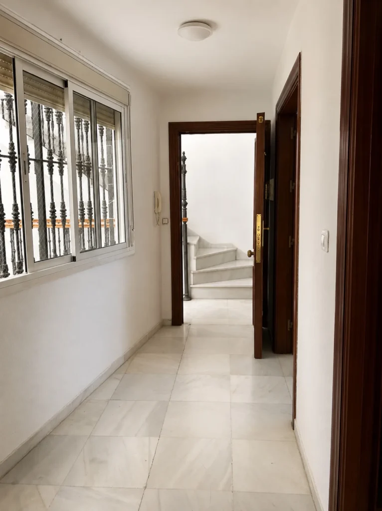 Dormitorio de un piso de tres dormitorios en Sevilla Imagen de recreación virtual.