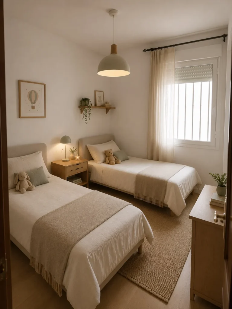 Tercer dormitorio montado como habitación infantil Imagen de recreación virtual: la vivienda se vende para reformar.